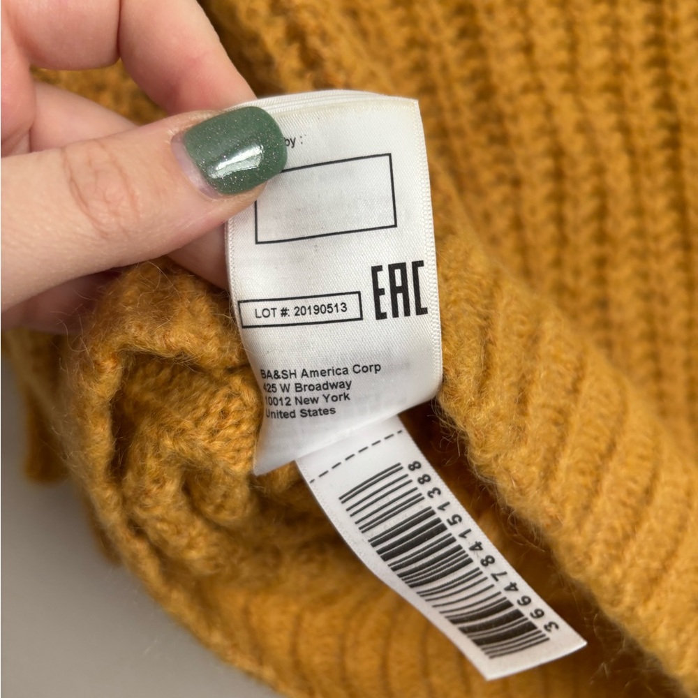Ba&sh Erich Balloon Sleeve Sweater S - Picture 10 of 12